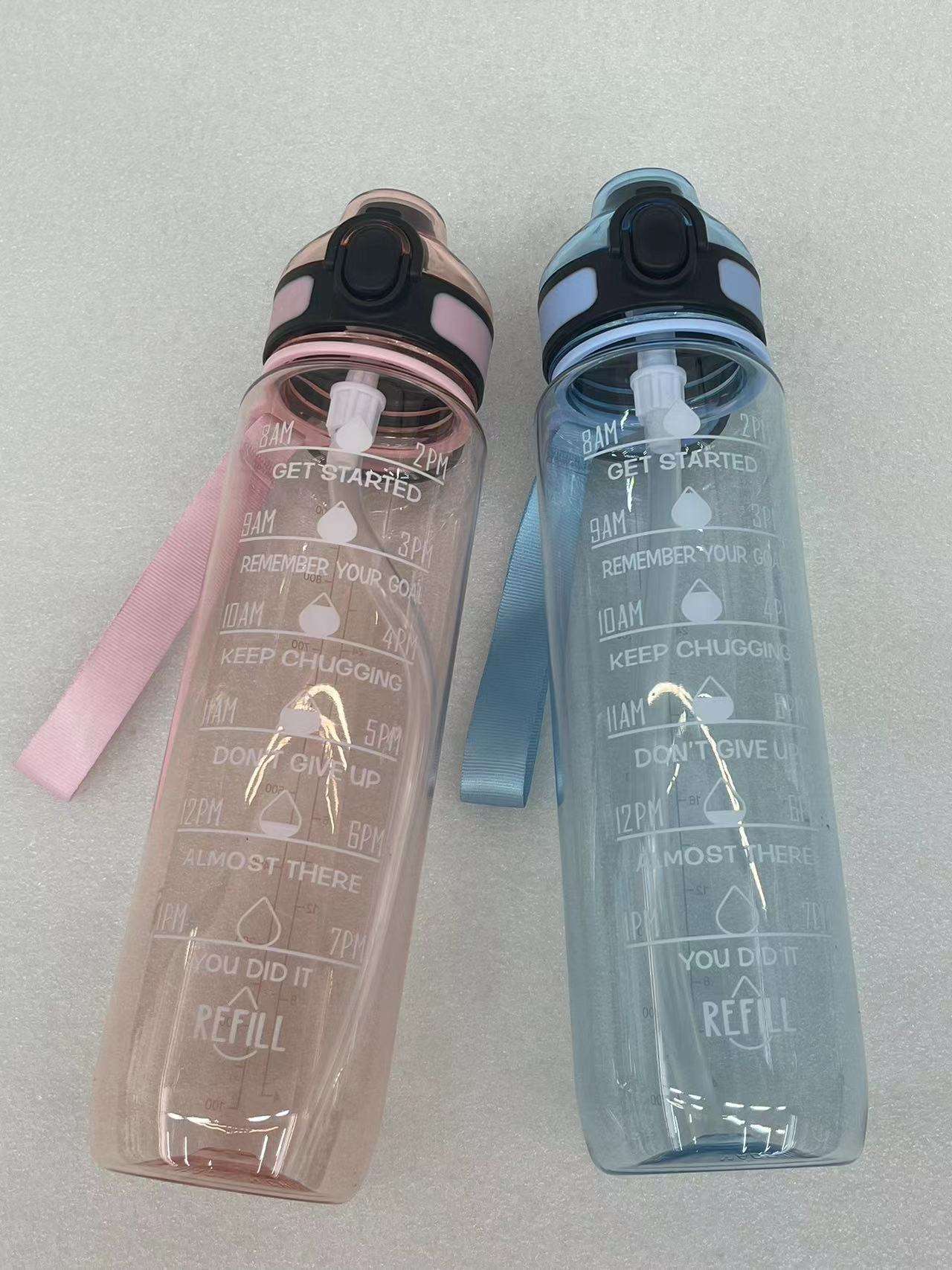 Wholesale 32oz 32 oz 1000ml Gym Drinking Clear BPA Free Tritan Plastic Wide Mouth Water Bottle With Lid Custom Logo