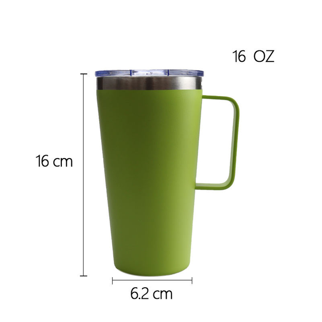 Personalized Metal Tumblers Double Wall Insulated Powder Coated Stainless Steel Pint Cups with Custom Logo