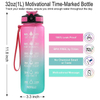 Logo Personalise De Bouteille Deau 1000Ml 1 Litre Large Outdoor Sports Water Bottle With Straw