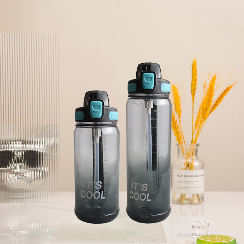 High Temperature Resistant Transparent Sports Water Cup Travel Space Cup Fitness Water Bottle Outdoor Portable Large Capacity