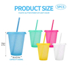 Wholesale High Quality 480Ml 720Ml Food Grade Colorful Glitter Fancy Tumbler Cup With Straw Lid