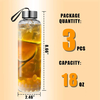 18oz Glass Bottles With Lids for Juice Juice Cleanses and Reusable Juicing Bottles Wide Mouth Can Custom Cloth Cover