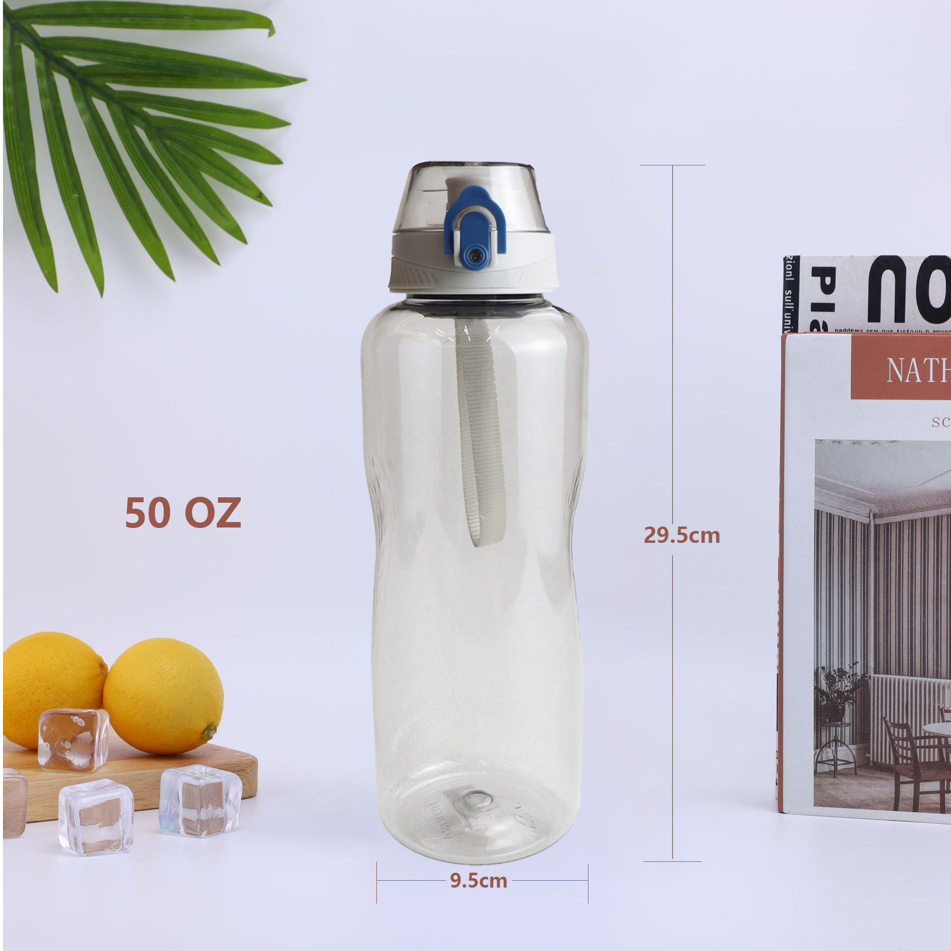New Style 2200/1500/1000/700ml Plastic Water Bottle Straight Drink Water Bottle