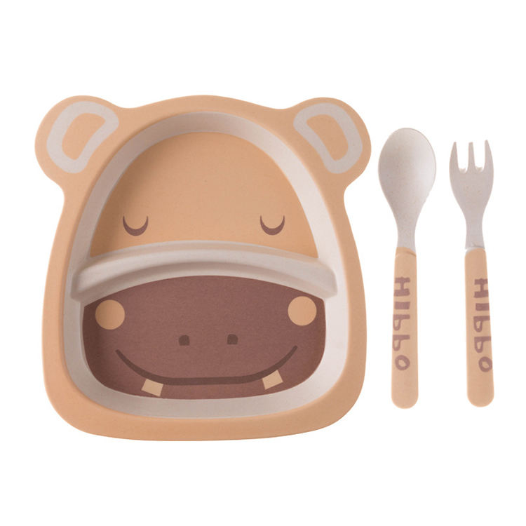 New Bamboo Fiber Children Dinnerware Hot Selling Kids Dinner Set