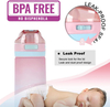 20oz/600ml Daily Water Bottle With Soft Straw,Reusable Plastic BPA Free Leakproof Water Jug