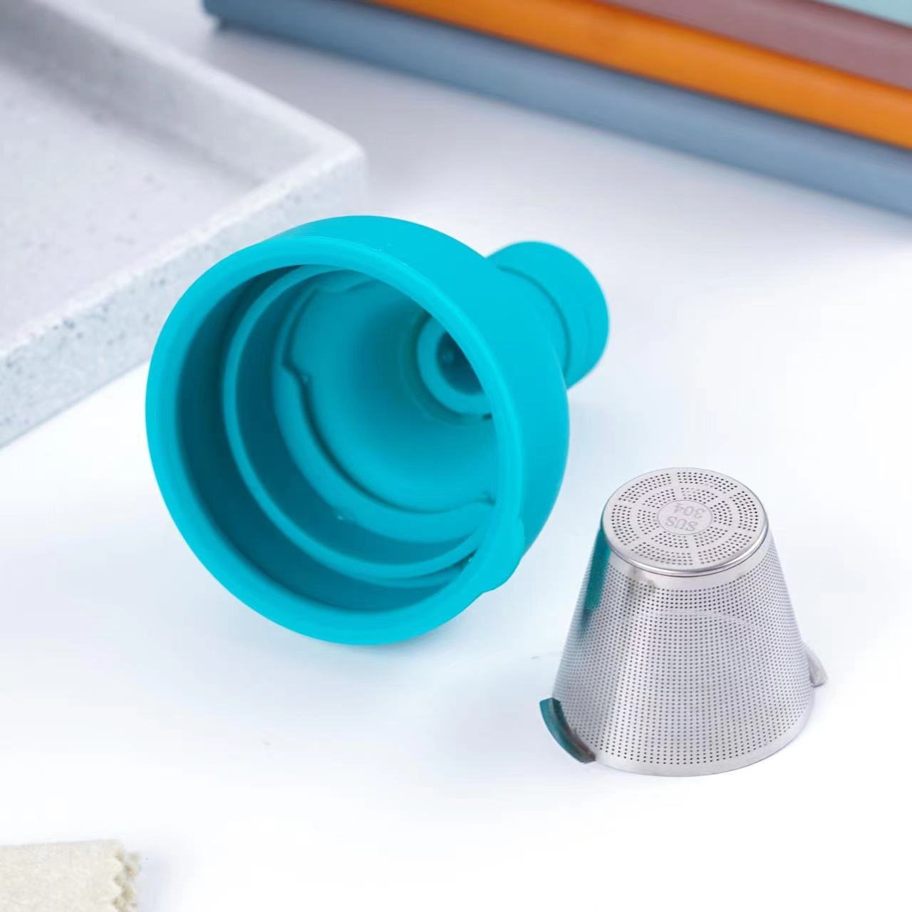 750ML High Borosilicate Glass Bottle With Silicone Lid Resistant to High Temperatures