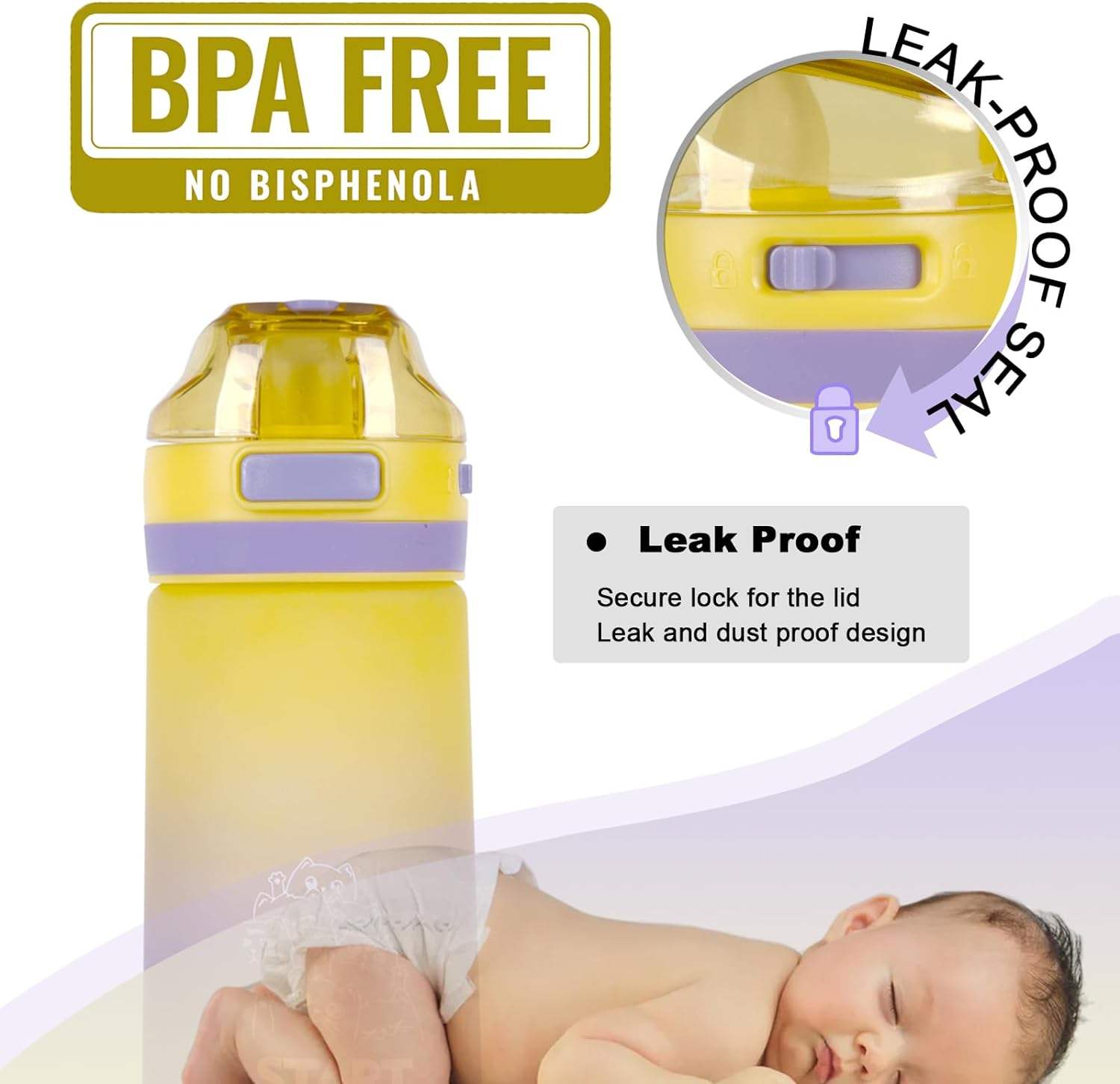 600ml Cute Drinking Bottle for Girls,Boys,Children,Kid,School,Home,Travel and Outdoor Sports