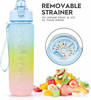 17OZ,32OZ Eco-Friendly Drink Bottles Plastic Tritan Water Bottles With Custom Logo