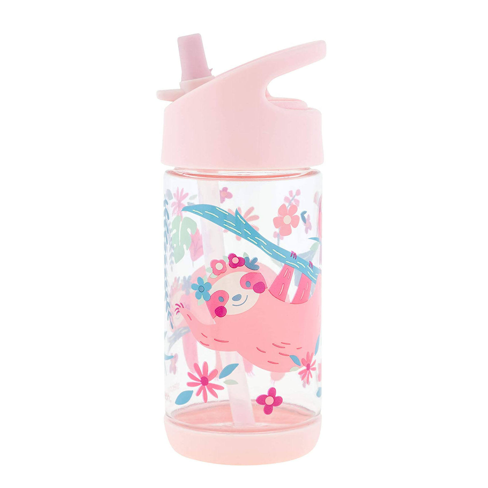 2024 300Ml Kawaii Cute School Plastic Water Bottle for Kids Cartoon With Straw