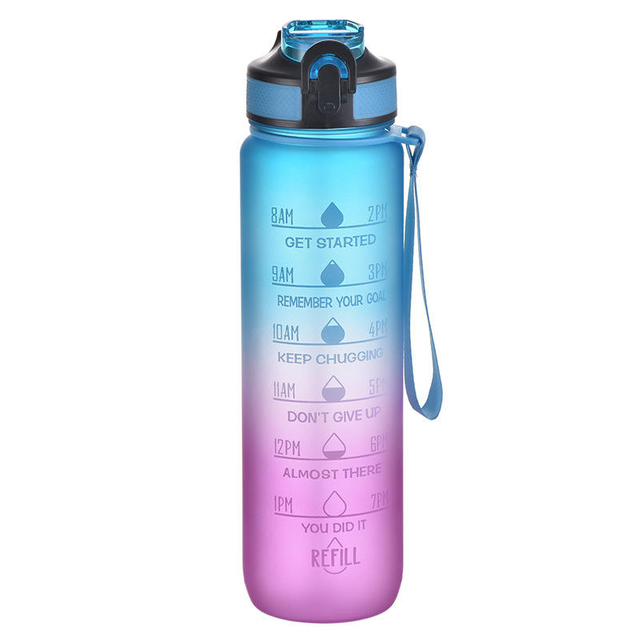 High Temperature Resistance Drop Resistance and Water Leakage Prevention Portable Outdoor Exercise Plastic Cup With Scale