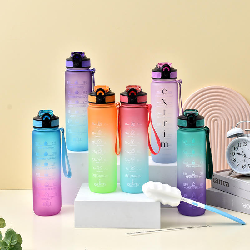High Temperature Resistance Water Leakage Prevention Outdoor Sports Fitness Activities Portable Plastic Water Cup