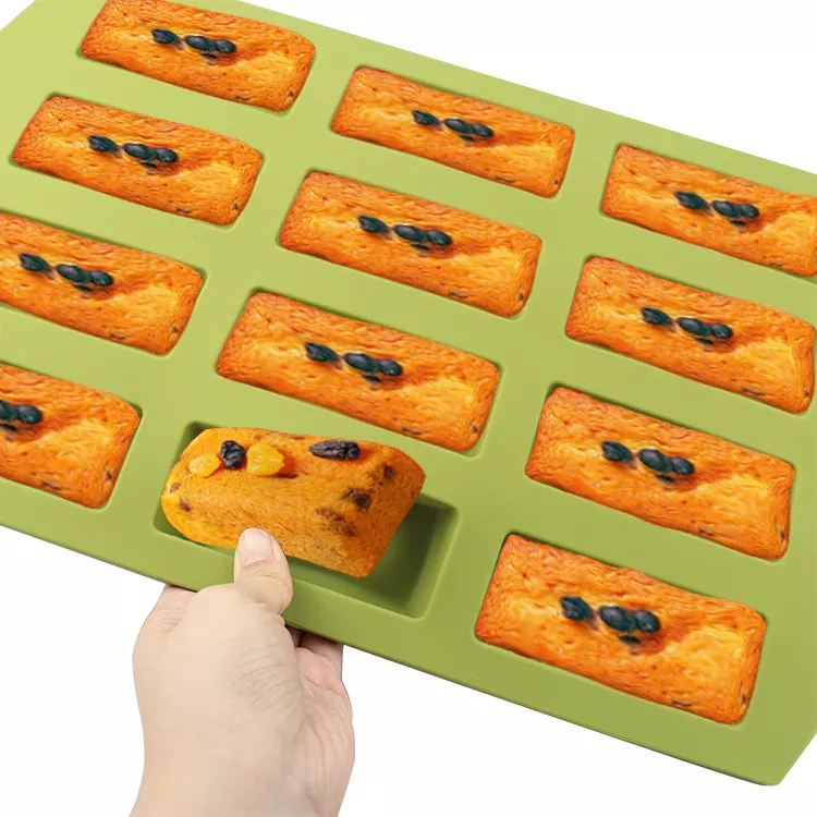 Large Food Grade Silicone Non Stick 12 Lattice Baking Cake Mold
