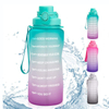 Large 75oz Motivational Water Bottle with Time Marker & Straw,Leakproof BPA Free Hydration Water Jug Ensure You Drink Water