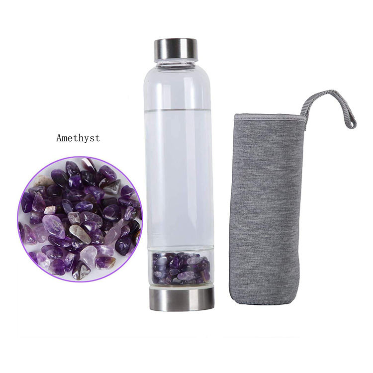Custom Logo Botella De Agua Vidrio Wholesale Glass Drinking Bottles Water Bottle