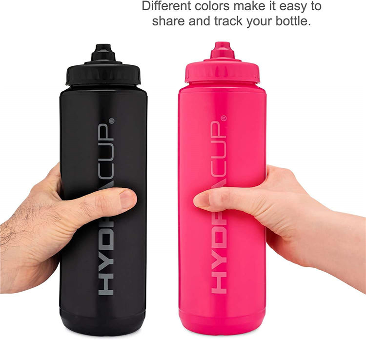 Bpa Free Drink Bottle 32Oz 32 Oz Bicycle Soft Black Squeeze Plastic Gym Sports Water Bottles With Custom Logo
