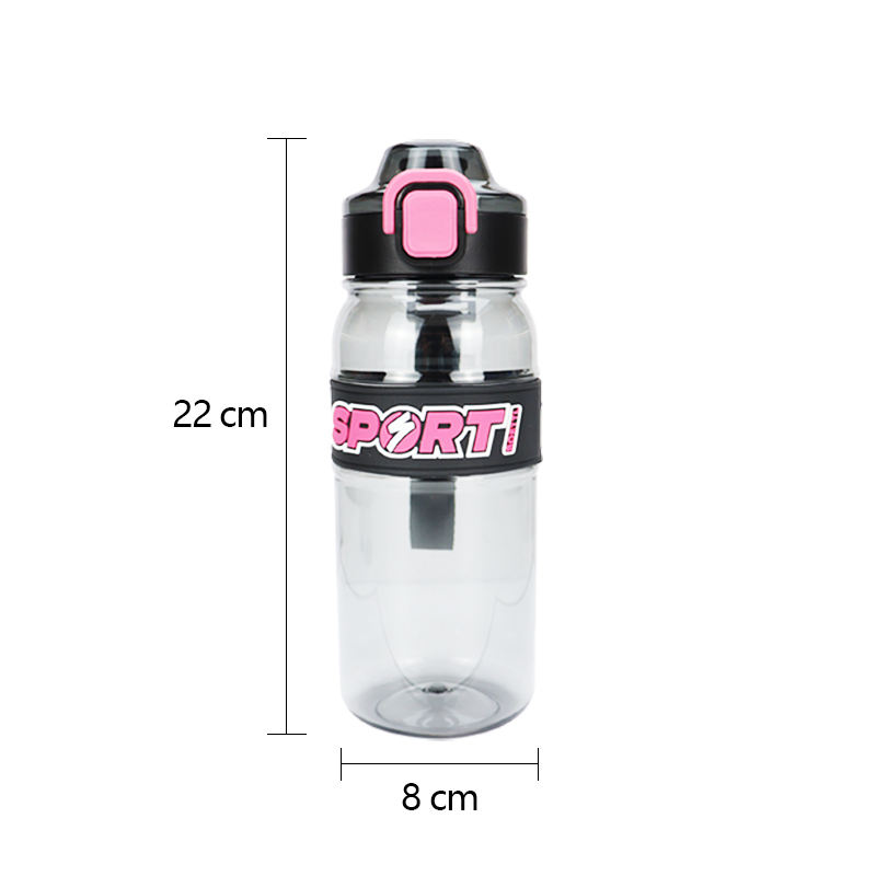 Wholesale 2024 800ml BPA Free Motivational Sports Plastic Water Bottle for Kids with Straw