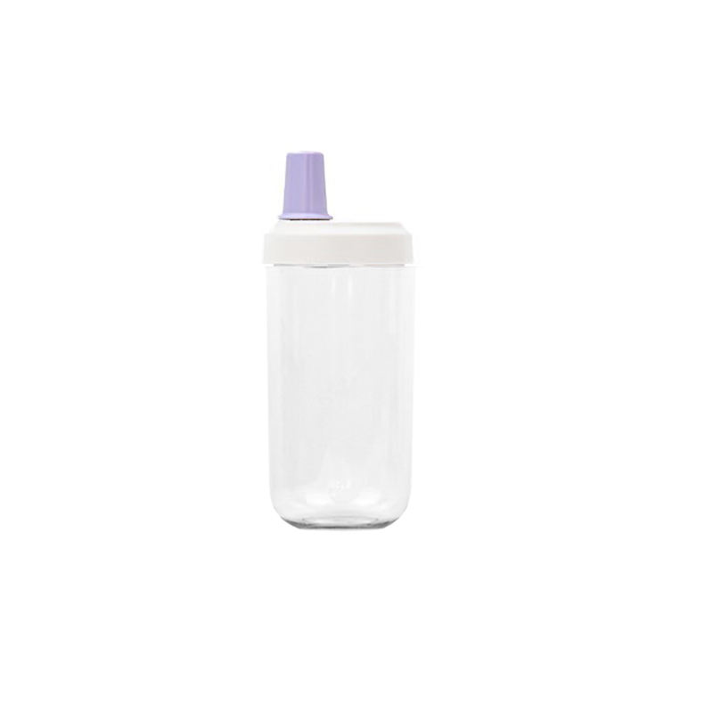 Custom 500Ml Wide Mouth Reusable Transparent Plastic Water Bottles Tea Drink Bottle With Straw