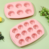 Food Grade Silicone Muffin Pan 12 Cups Baking Tools Cupcake Tray Cake Mold