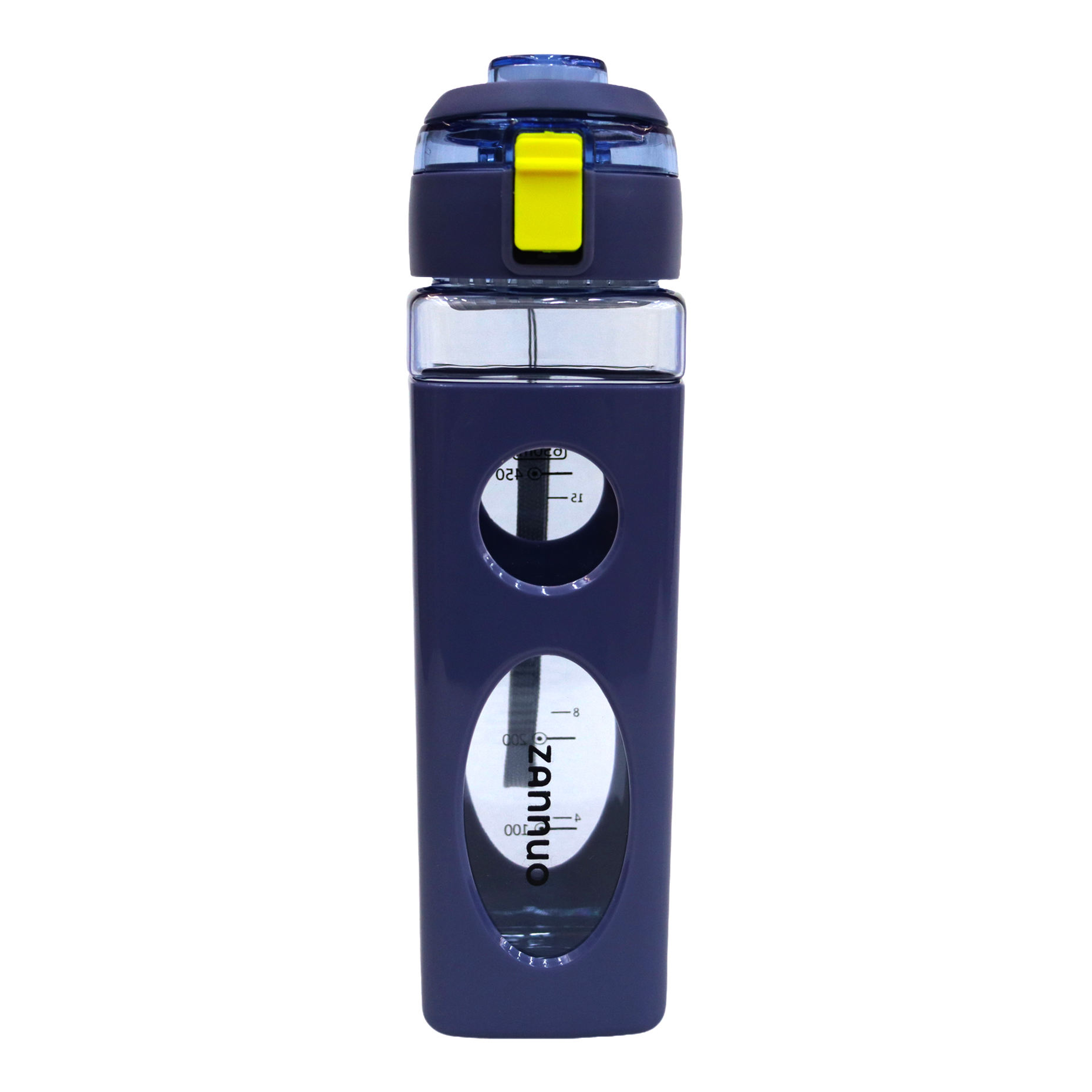 Square Shape 650ml Leakproof Drinking Cup Bpa Free Gym Fitness Travel Plastic Sport Bottle Easy Drinking Water Pc Material
