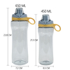 Custom Logo Eco Friendly Cartoon Double Wall PC 450ml Drinking Bottle Cute Cup Mugs Kids Plastic Water Bottles