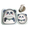 Printing Cartoon Decal Printing Accept Customized Bamboo Fiber Dinnerware Set