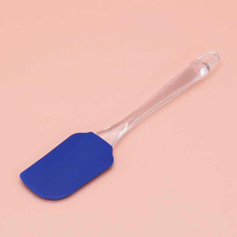 Heat Resistant Baking Pastry Cake Tools Non Stick Butter Silicone Spatula With Transparent Handle