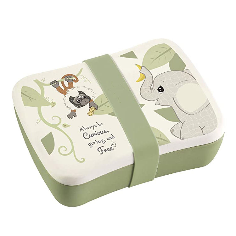 2020 Biodegradable Bamboo Fiber School Children with Small Butter Box Lunch Box
