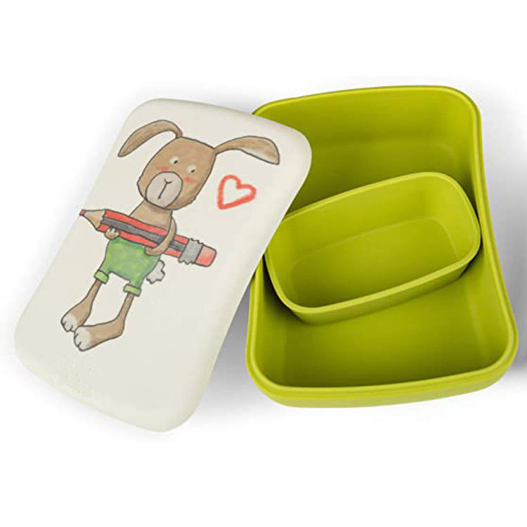 2020 Biodegradable Bamboo Fiber School Children with Small Butter Box Lunch Box