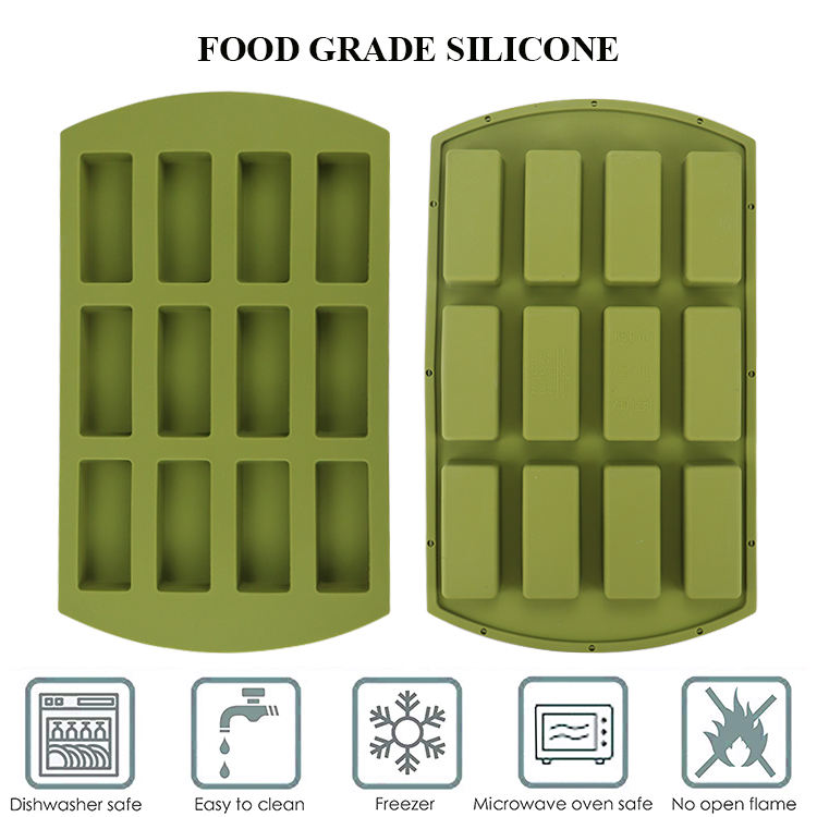 Chocolate Mold Mousse Cake Baking Molds for Dessert Cheesecake Brownie Rectangular Silicone Mold