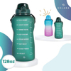 Hot 2024 2L Motivational Gradient BPA FREE GYM Fitness Sports Leakproof Wide Mouth Tritan Plastic Water Bottle with Time Marker