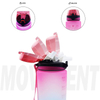 Custom Plastic Straw Strainer Filter Gym Sports 1L 32oz BPA Free Tritan Motivational Water Bottle With Time Marker