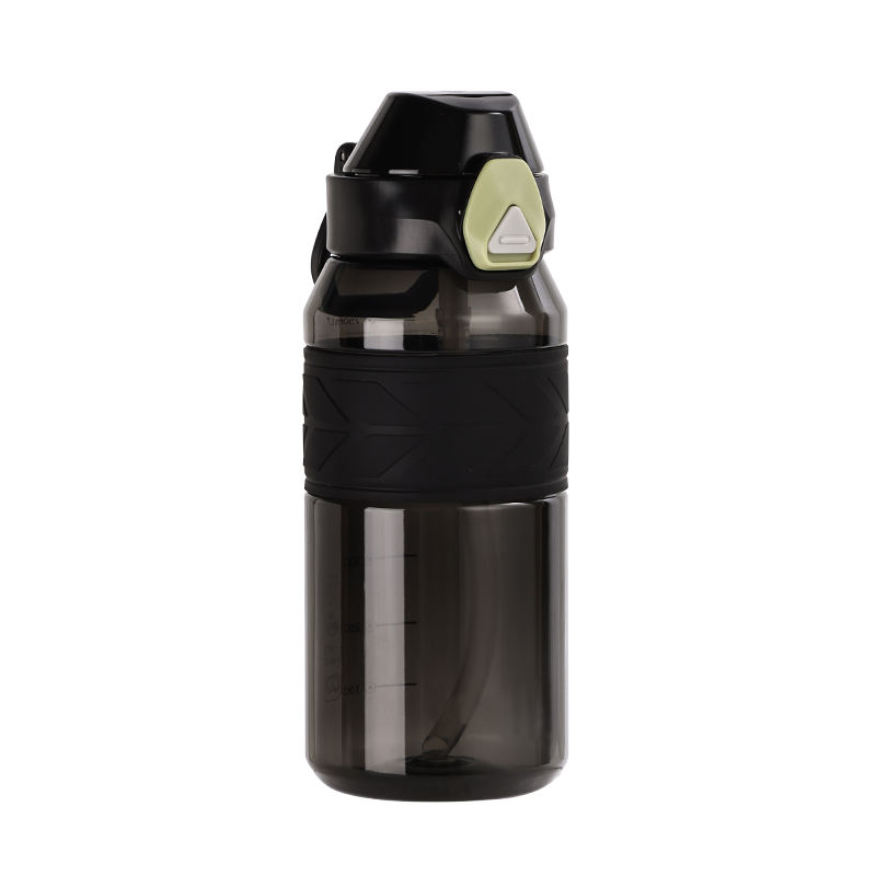 High Quality 750Ml Wide Mouth Transparent Portable Plastic Water Drink Bottle With Handle Rope