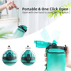 Plastic Water Bottles Leakproof Tritan Bpa Free 1l Fitness Sports Water Jug With Time Marker Motivational Water Bottle