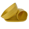 Bamboo Kid Plates, (4 Color Set), Stackable and Reusable,Eco-Friendly, BPA Free, Non Toxic, Dishwasher Safe