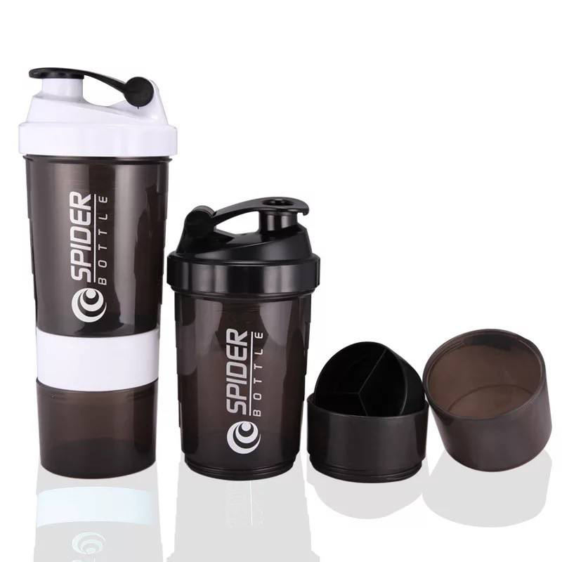 Skaka Flaska Custom Color 600Ml Water Bottles Plastic Protein Shaker Bottle With Powder Holder