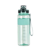 Custom Color 1Liter 1000Mls 1L Wide Mouth Clear Motivational Plastic Sports Drinking Water Bottle