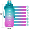 1 Gallon Water Bottle With Time Marker Motivational One Gallon Water Bottle With Straw