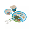 Reusable Bamboo Fiber Baby Plates Set Tableware Set