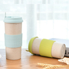 Hot Item Mini Wheat Fiber Coffee Cup with Silicone Lid Coffee Cup