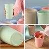 RPET CUP 6PCS Reusable Plastic Cups 20 oz Unbreakable Drinking Cup for Kitchen Dishwasher Safe Water Tumbler Set