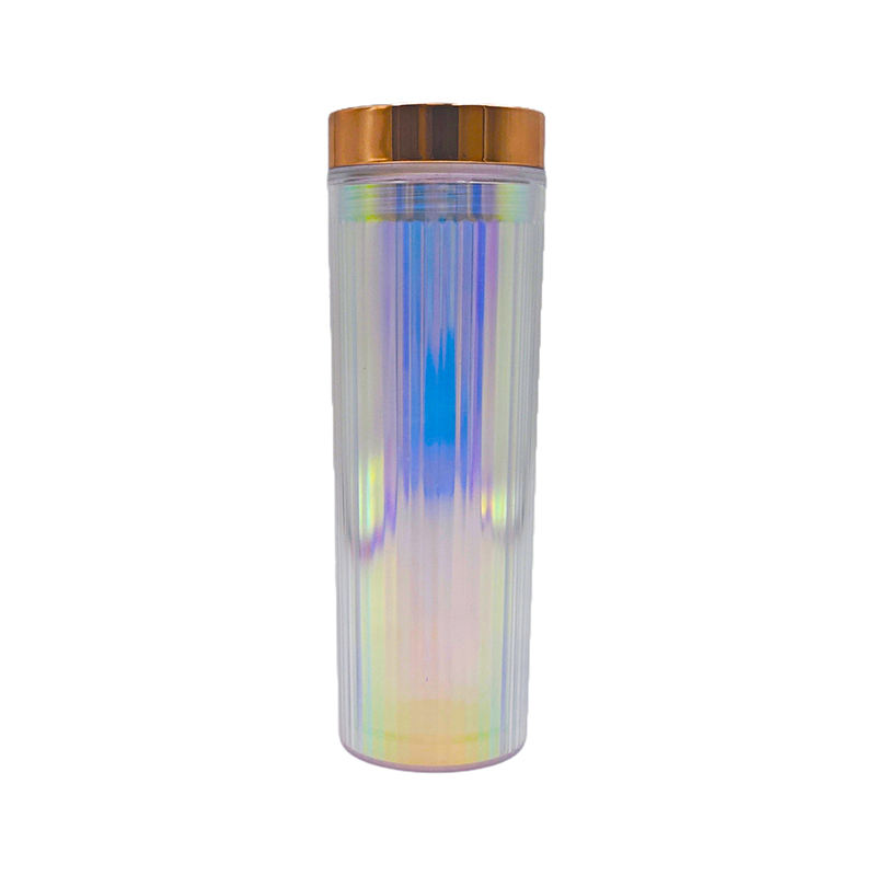Wholesale Oem 450Ml Slim Luxury Colorful Personalized Plastic Tumbler Cups With Logo Straw