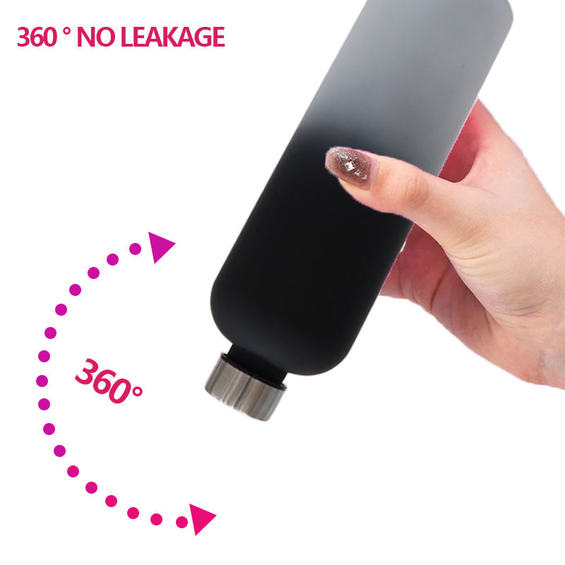 High Quality 1500 Ml Gradient Color Narrow Mouth Big Plastic Water Drink Bottle With Stainless Steel Lid