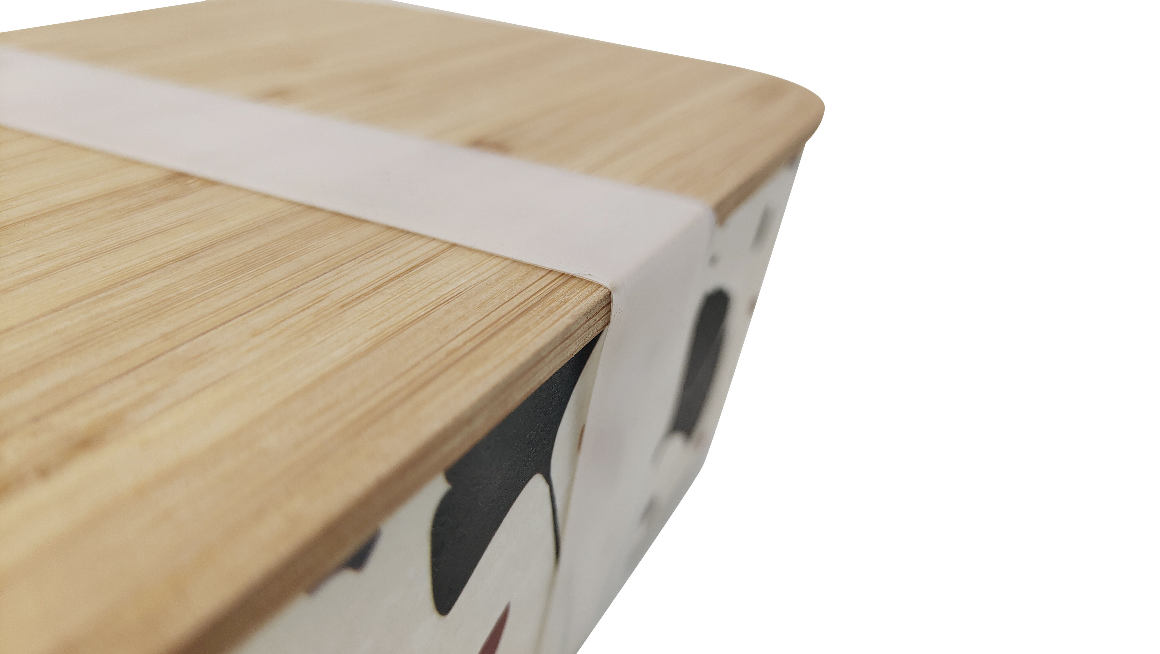 BPA-free Eco-friendly Biodegradable Full Printing Bamboo Fiber Lunch Box with Bamboo Lid Container