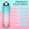 Wholesale Eco Friendly Plastic Water Bottle Custom Motivational Sublimation Bpa Free 32oz Reusable Gym Gallon Sport Water Bottle