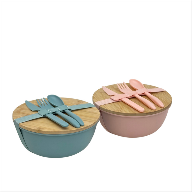 Wholesale Custom Color Safe Bamboo Lid BPA Free Picnic Lunch Box 1280ml Single Layer Portable Lunch Box