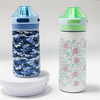 Hot Selling New Children Insulated Water Bottles Stainless Steel Camp Students Kid Flip-top Water Cup with Food Grade Straw