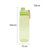 Customizable 750ml High Quality Plastic Water Bottle for Sports Gym Activities Available Multiple Colors Logo for Drinking