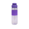 700Ml Custom Wide Mouth Water Drink Bottle Transparent Bottles With Straw Sleeve Handle