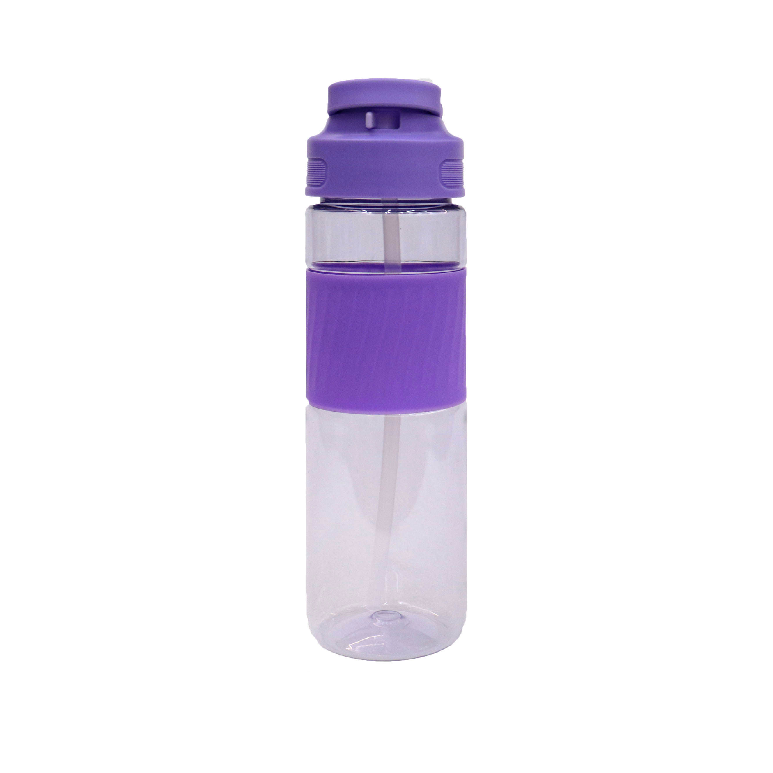 700Ml Custom Wide Mouth Water Drink Bottle Transparent Bottles With Straw Sleeve Handle