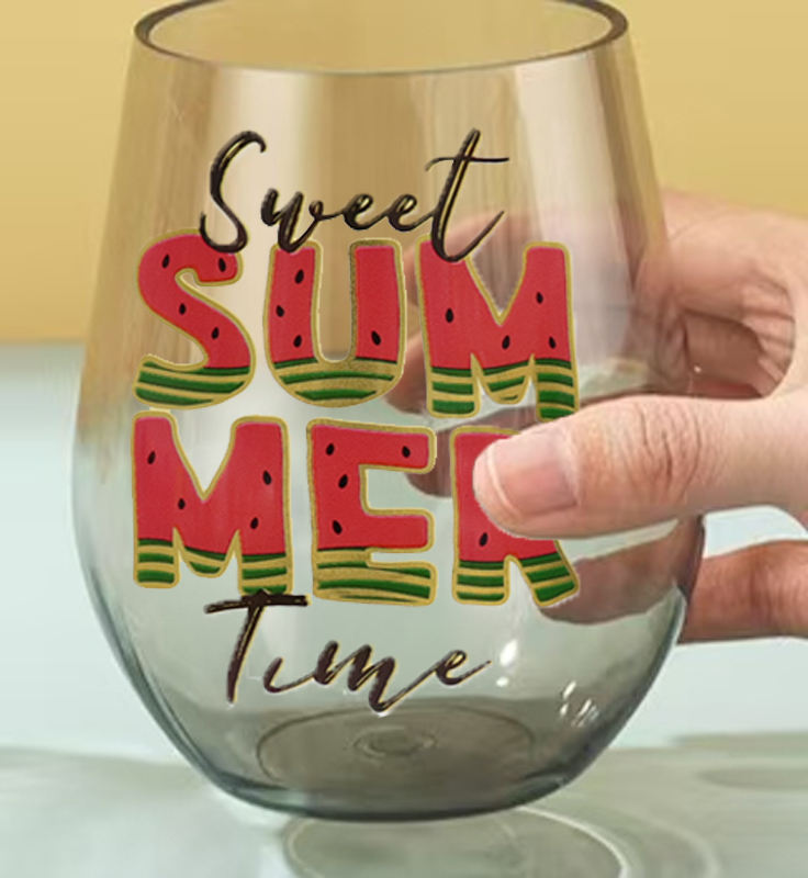 Wholesale Custom Customized Pattern 20Oz Wide Mouth Plastic Transparent Clear Tumbler Cup